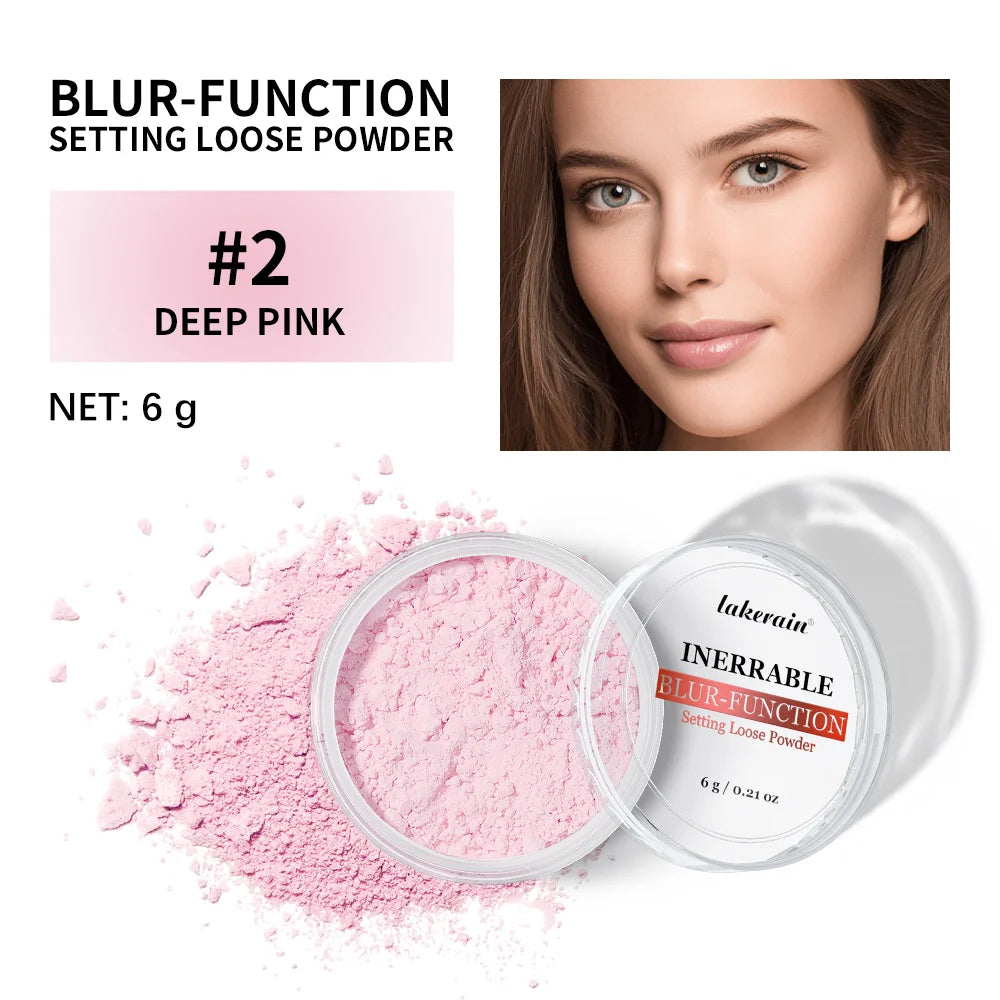 Lakerain Loose Setting Powder – Matte Oil Control, 24Hr Wear Loose Setting Powder Oasis Select 2deep pink