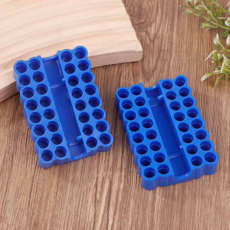2pcs Bit Holder 32 Holes Bit Hex Shank Organiser Screwdriver Bit Holder Drill For Storage For 6.35MM Shank Storage Box Oasis Select A