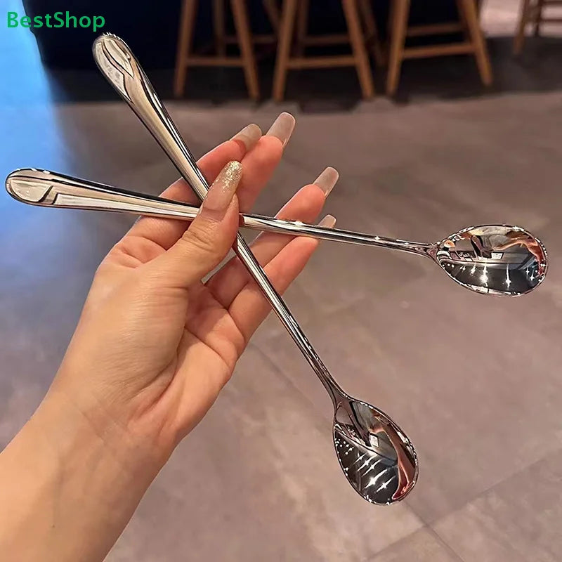 Long Handle Stainless Steel Stirring Spoon – Coffee & Cocktails