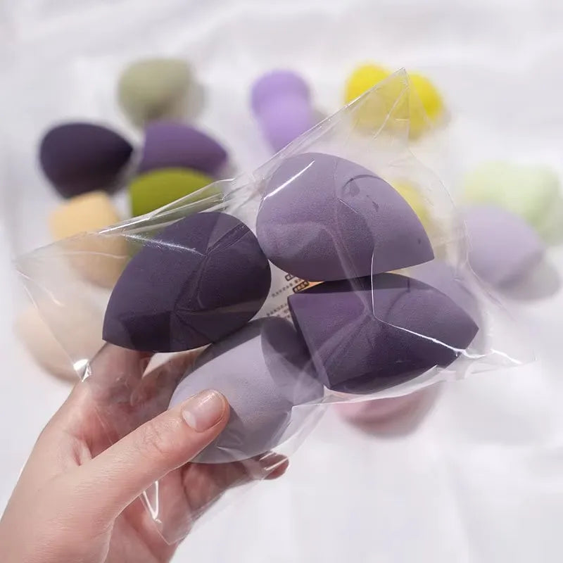 4/8/12/16pcs Makeup Sponge Cosmetic Puff Dry And Wet Combined Cosmetic Egg Women Foundation Powder Puff Bevel Cut Makeup Sponges Oasis Select