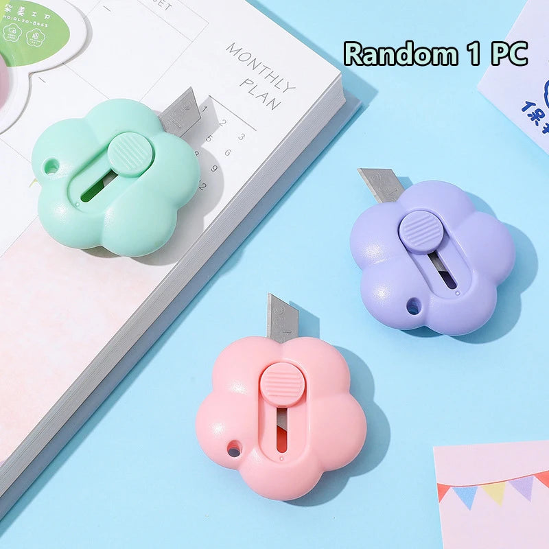 Mini Creative Cartoon Utility Knife Cute Retractable Knife Portable Mini Opener Paper Cutting Tools Student Stationery Oasis Select 02
