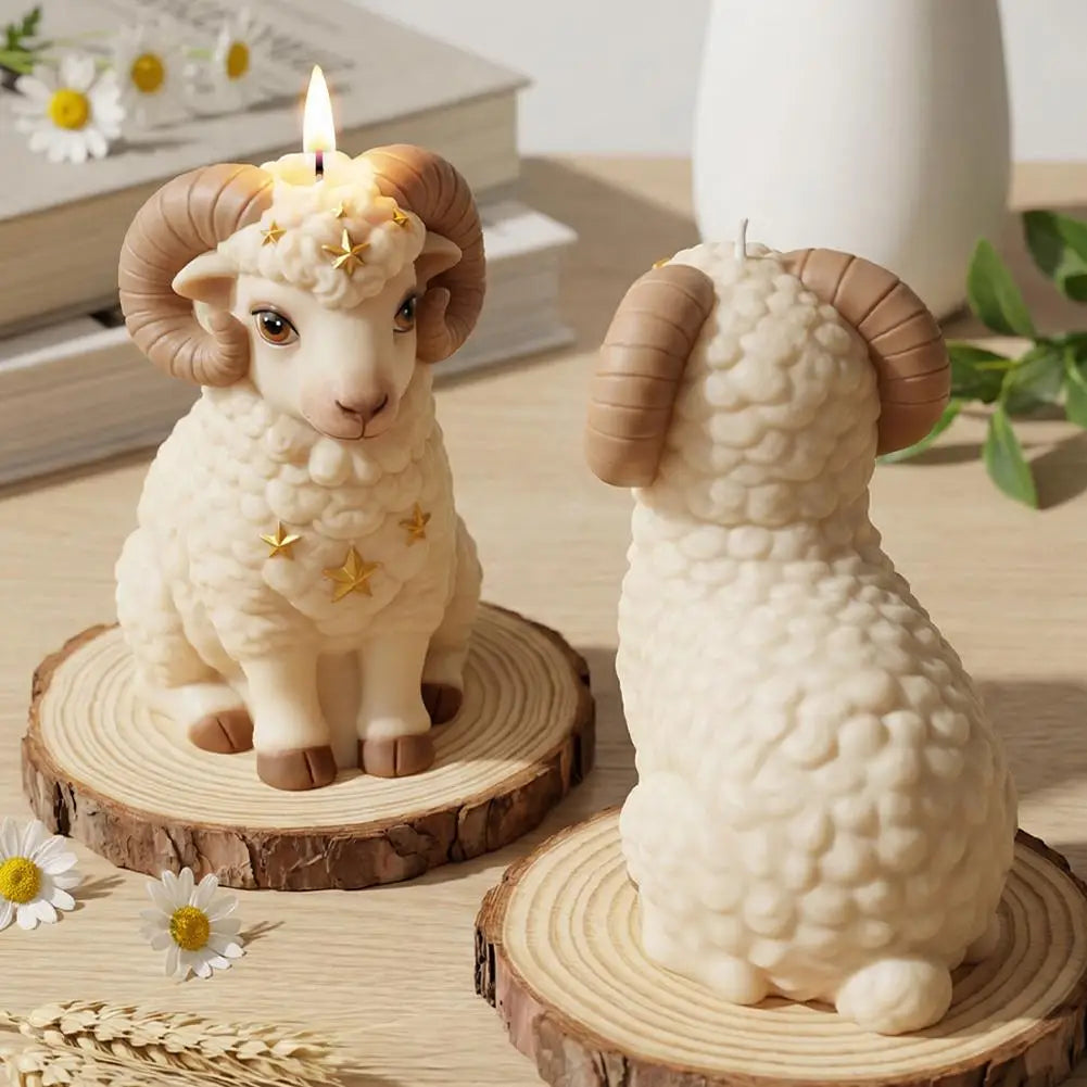 3D Lamb Silicone Mold – Candle, Soap, Resin & Wax DIY Crafting