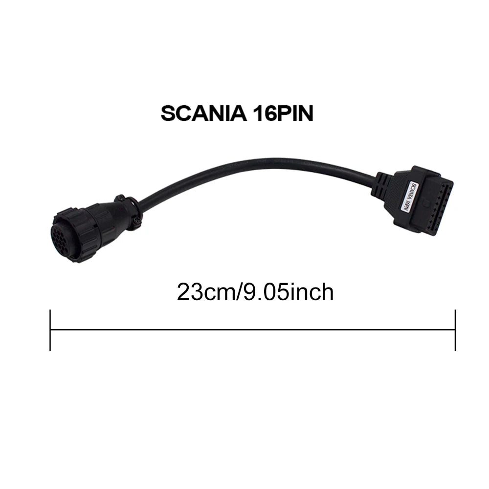 SCANIA Truck OBD2 16-Pin Extension Cable | Diagnostic Tool OBD2 Diagnostic Cable Oasis Select