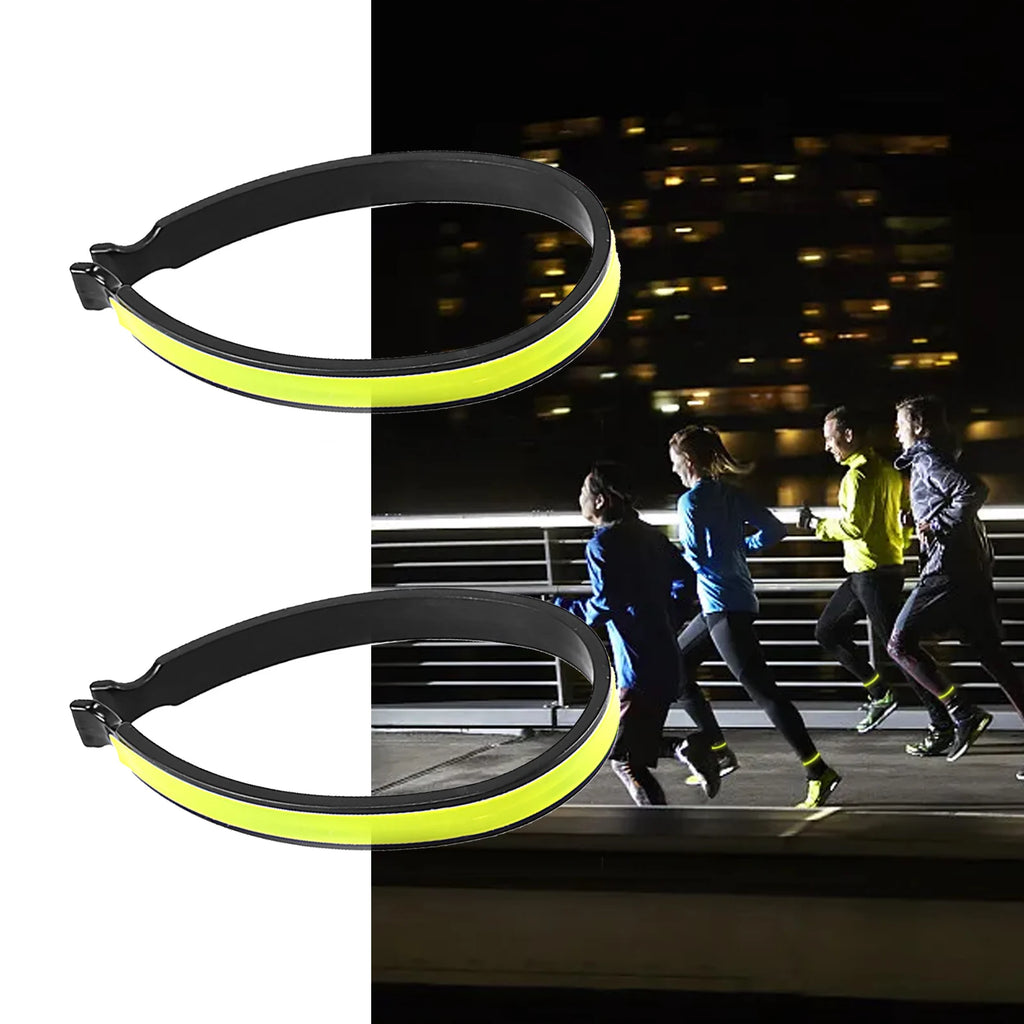 Reflective Clips Bicycle Pants Clip Our Bike Pants Clips Are Coated With Reflective Material 10.1 Cm X 1.1 Cm 2pcs/4pcs Oasis Select