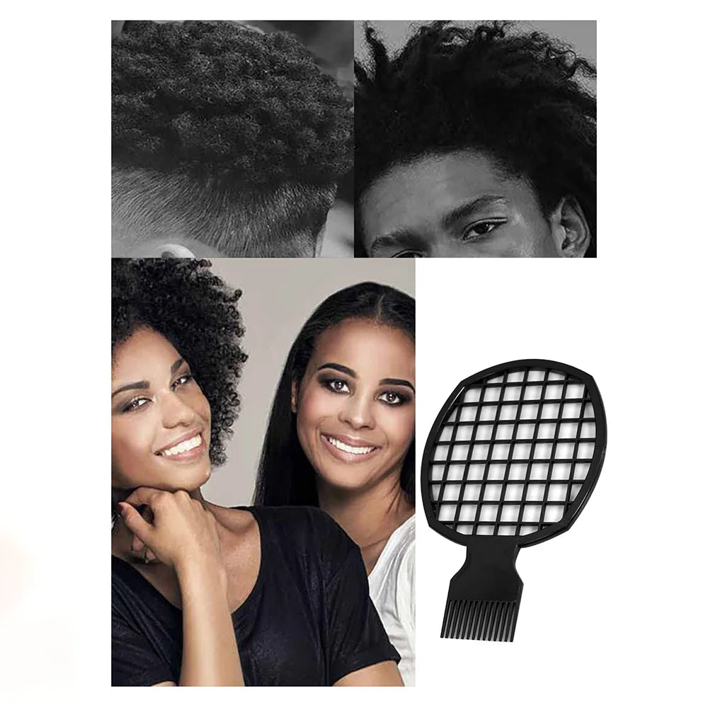 Barbershop Wave Shaped Hair Brush Afro Hair Styles Carbon Fiber Pick Comb Hair Comb Set Hair Sponge Wave Hairstyle Care Tool Oasis Select