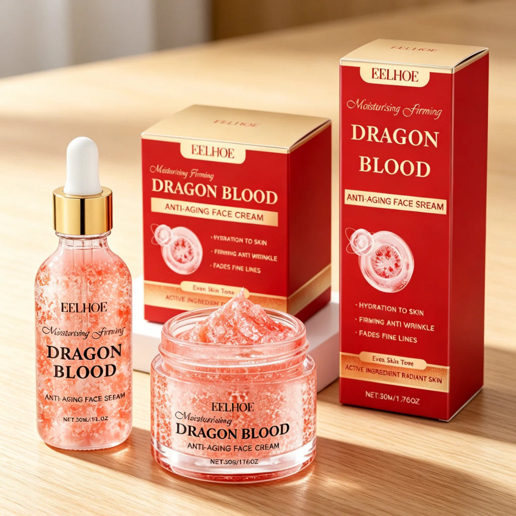 EELHOE Dragon Blood Cream Set – Anti-Aging Firming Serum Anti-Aging Skincare Set Oasis Select