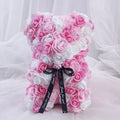 1Pc Artificial Rose Bear, Artificial Rose Bear Birthday, Valentine's Day, Wedding, Mother's Day and Anniversary Gifts Oasis Select Pink