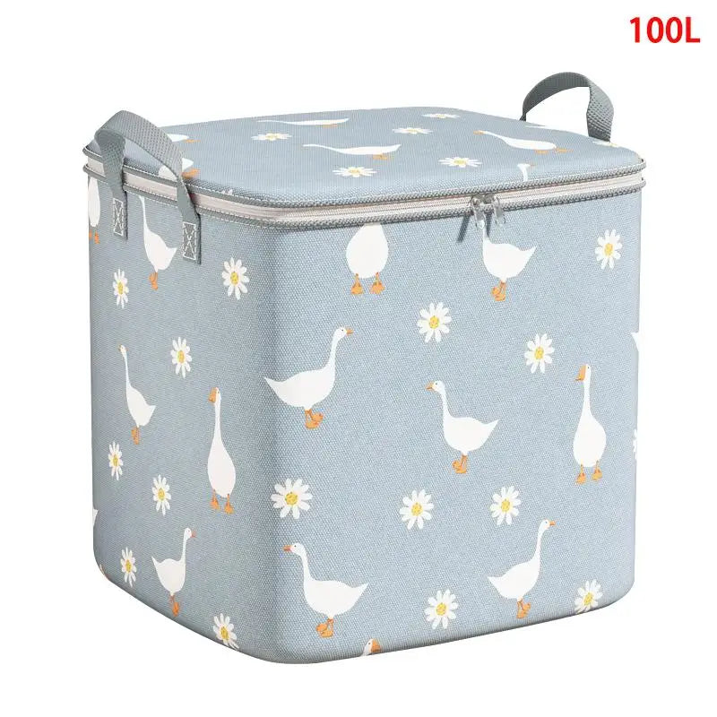 Foldable Non-Woven Clothes Storage Bag | Large Capacity Zipper