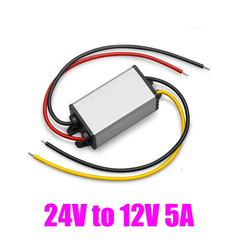DC 24V to 12V 3A 5A 15V-40V to 12V Step Down Buck Converter Voltage Regulator Power Supply for LED Light Car Truck Boat CE Oasis Select 24V to 12V 5A 15V-36V(24V) 12V