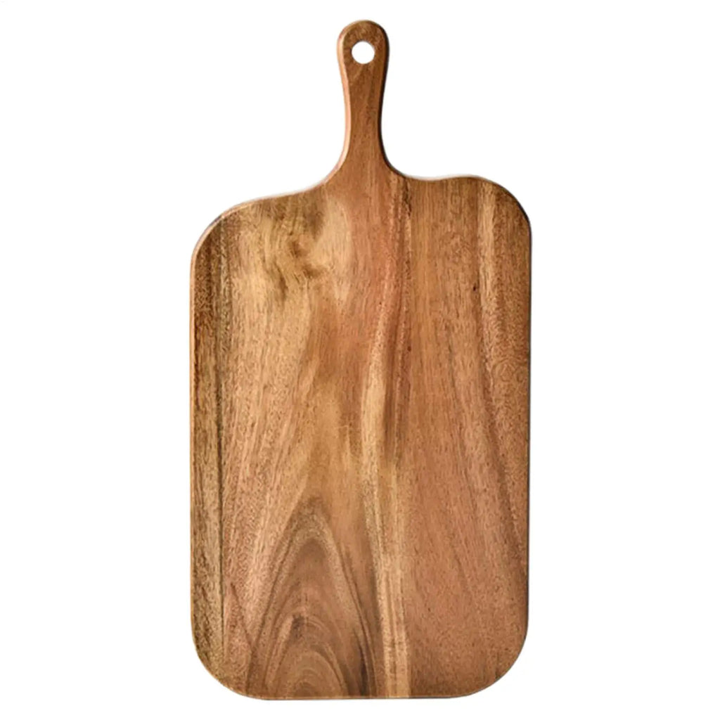 Chopping Board Wood Chopping Board with Handle Double-Sided Cheese Steak Tray Plates for Kitchen RV Outdoor Restaurant Camping Oasis Select