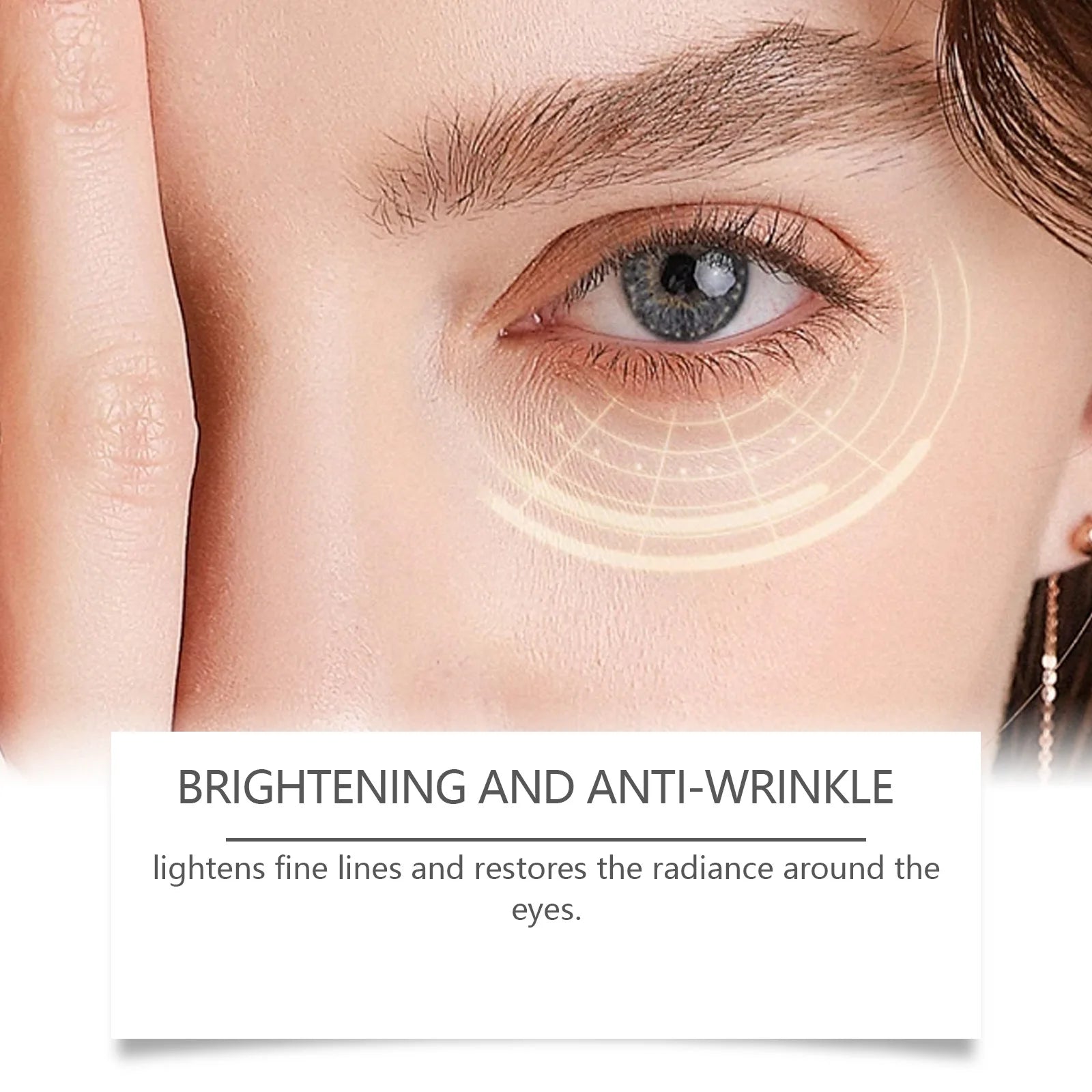 Castor Oil Eye Serum Anti-Wrinkle Remove Dark Circles Eye Bags Anti-Puffiness Lift Firm Ball Massage Moisturize Nourish Eye Care Oasis Select