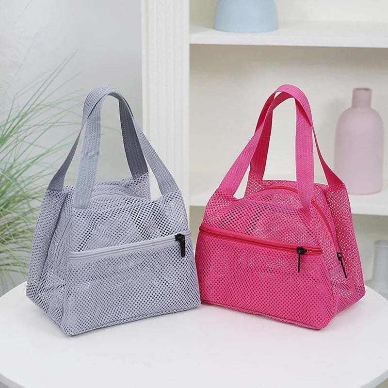 Large Mesh Bag Quick Dry Tote Handbag Lightweight Storage Bag for Family Beach Trip Pool Essentials Organizer Oasis Select