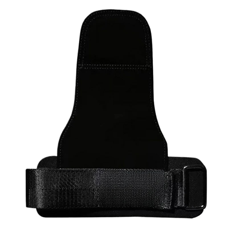 Double Layers Bench Press Weight Lifting Wrist Hooks Straps Deadlift Gloves Grip Pads For Fitness Gym Training Dumbbell Pull-Up Oasis Select Black