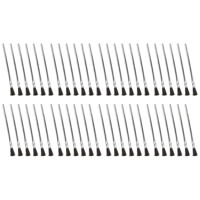 LIKE WISH Acid Brushes - 3/8 Inch Horsehair Acid Flux Brushes, Epoxy Brushes Acid Flux Brushes 48 Count Oasis Select As Shown 48PCS