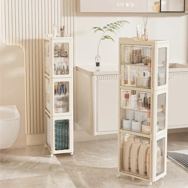 Multi-functional Household crevice storage rack crevice storage cabinet bathroom drawer seam locker bathroom shelf Oasis Select