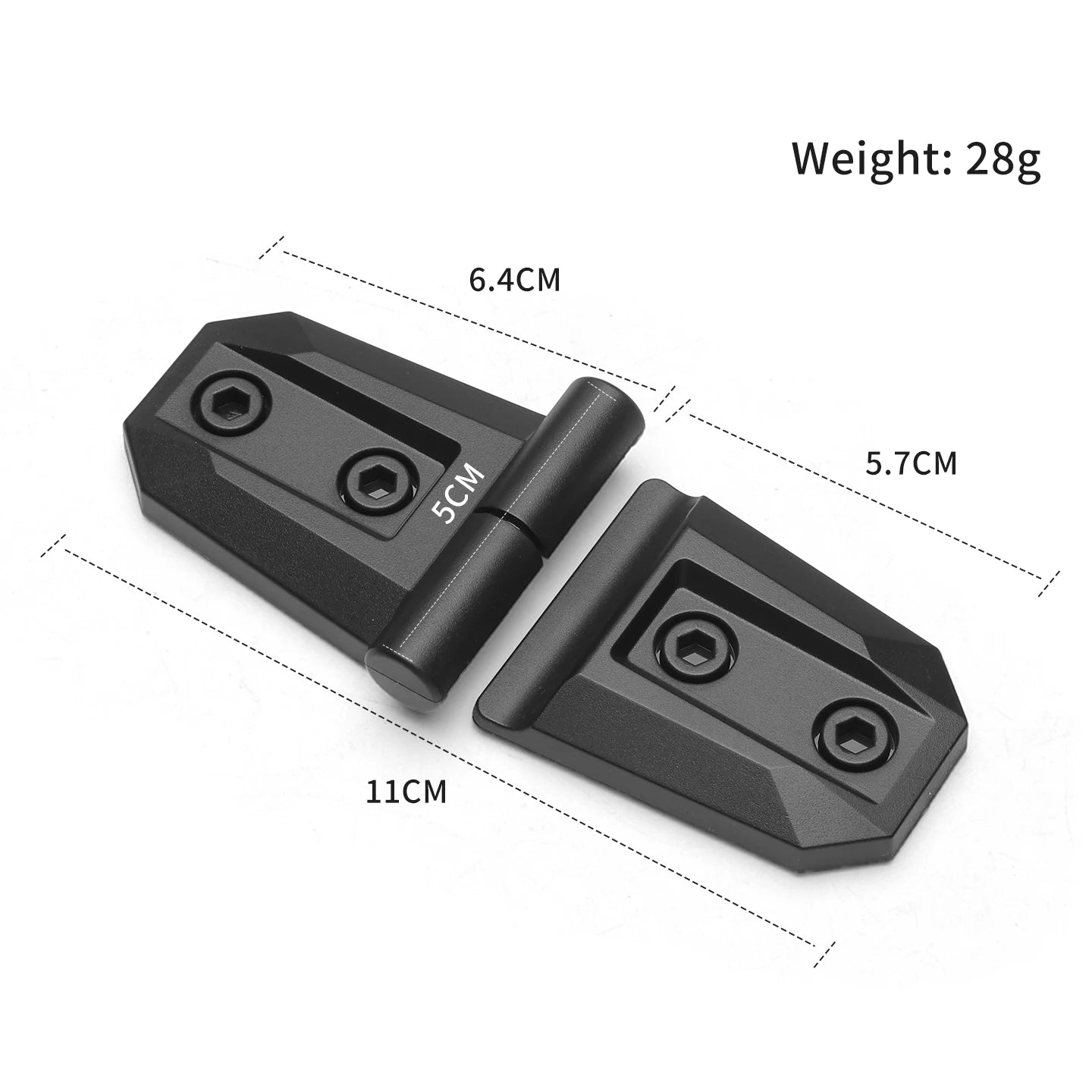 2PCS ABS Hood Door Hinge Cover Trim for SUV Truck Off-Road
