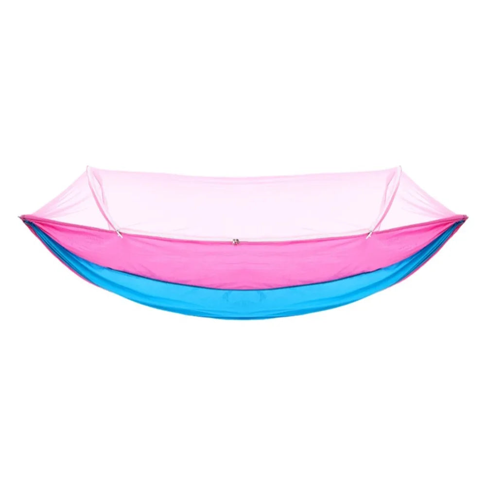 Anti-Mosquito Mosquito Net Hammock Ultra-Light Breathable Portable Hammock Anti-Rollover Swing Design Camping Hammock Adult Use Oasis Select Pink