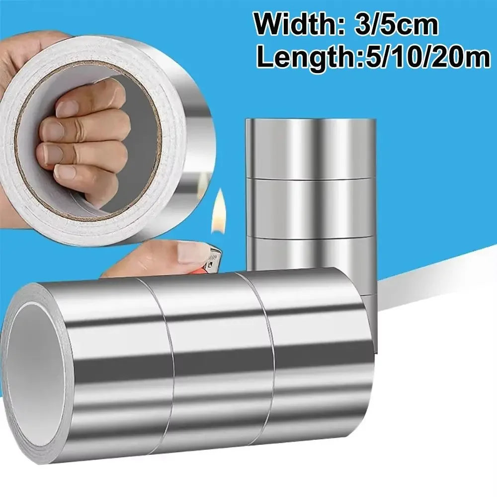 New High-Temperature Aluminum Foil Tape Self-Adhesive 30/50mm Cooktop Tape Anti-Mold Tape Countertops Kitchen Oasis Select