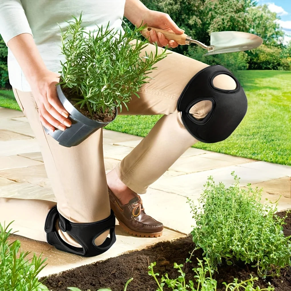2pcs Extra Thick Memory Foam Gardening Knee Pads - Adjustable Strap, Non-Slip Soft Comfort Protection for Weeding,Floor Cleaning Oasis Select