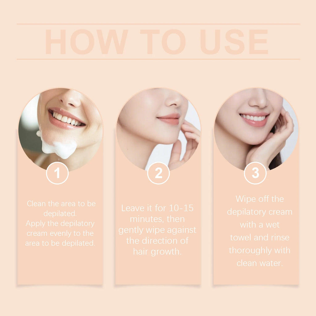 Jaysuing Coconut Facial Hair Removal Cream – 50g | Hyaluronic Acid Facial Hair Removal Cream Oasis Select