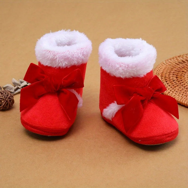New Fashion Comfortable Shoes Newborn Baby Girls Boys Soft Booties Solid Pompom Snow Boots Infant Toddler Newborn Warming Shoes Oasis Select