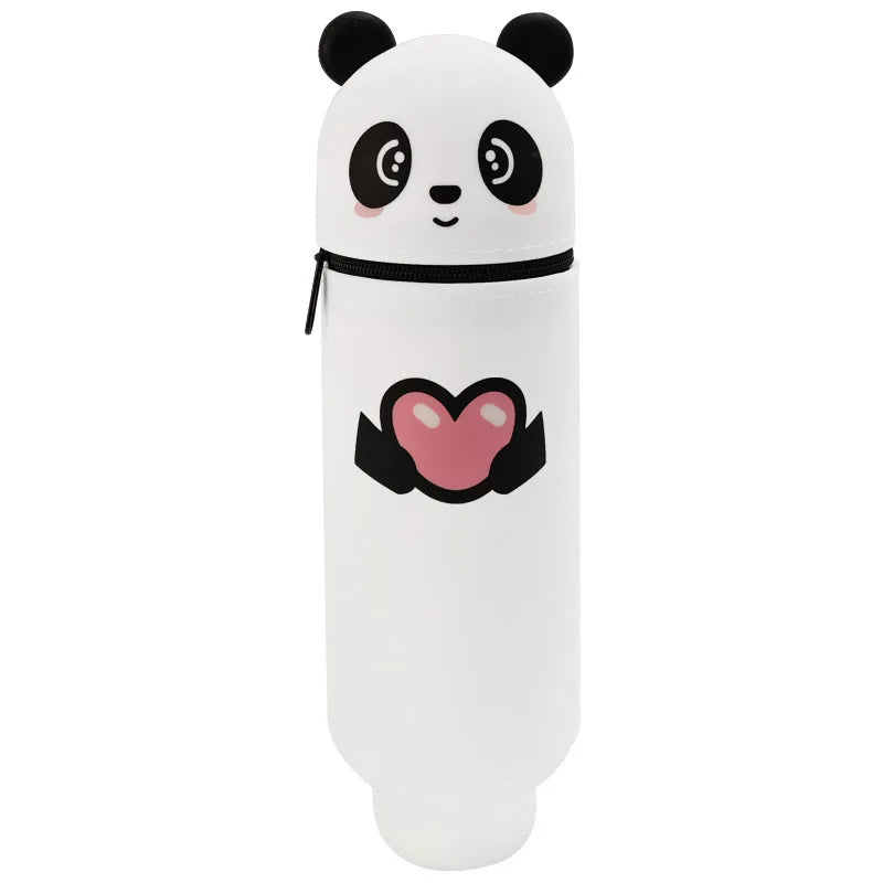 Animal standing pencil case, pen holder suitable for students, school, office, back-to-school gifts Oasis Select Panda C