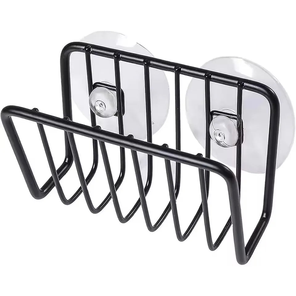 Sink Sponge Rack Drain Storage Shelf Stainless Steel Kitchen Wire Ball Rag Organizer Holder Kitchen Storage Rack Oasis Select black