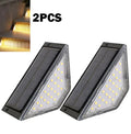 Solar LED Outdoor Step Lights IP65 Waterproof 2-Pack