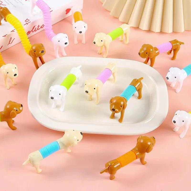 10pcs Fun and Creative Decompression Stretchable Dog Versatile Design Puppy Sausage Dog Stress Relief Toy Stretchable Oasis Select