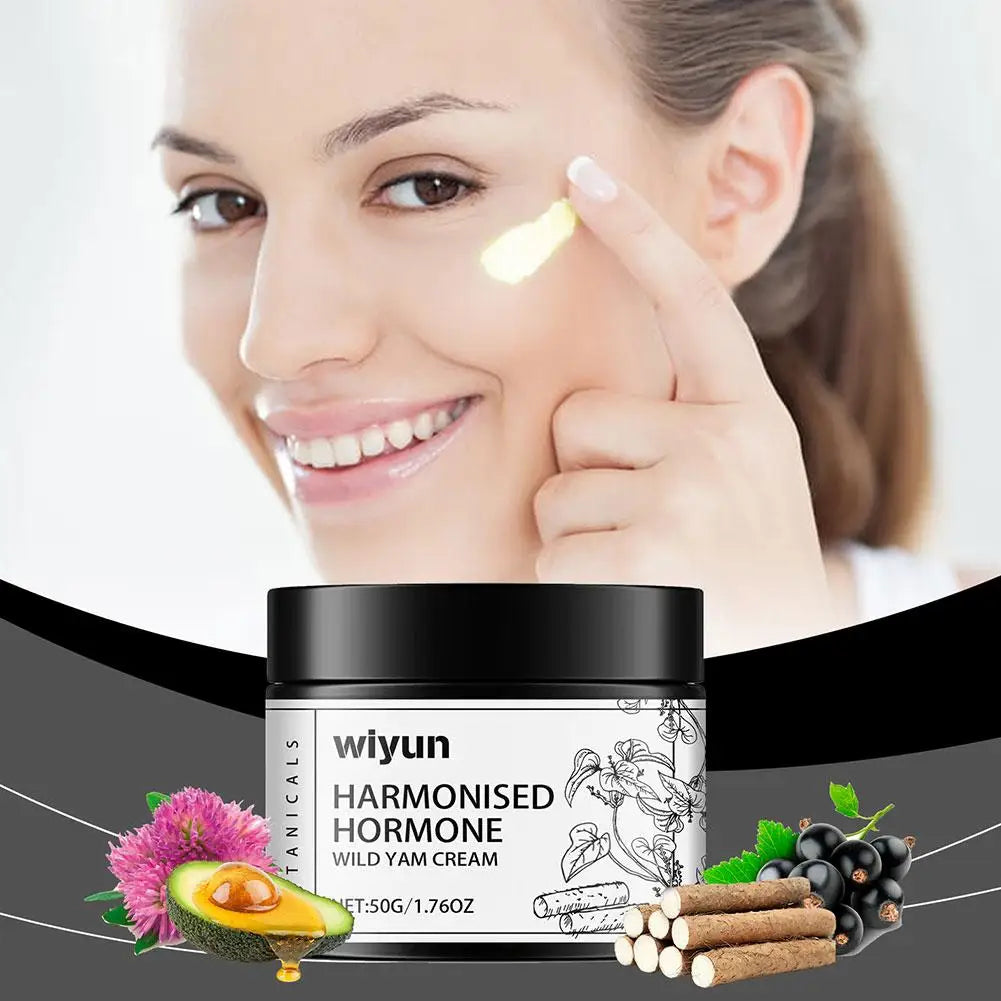 Wild Yam Cream For Hormone Balance Menopause Support Wild Yam Cream Women Moisturizing Facial Cream Brightening Firming Skincare Oasis Select