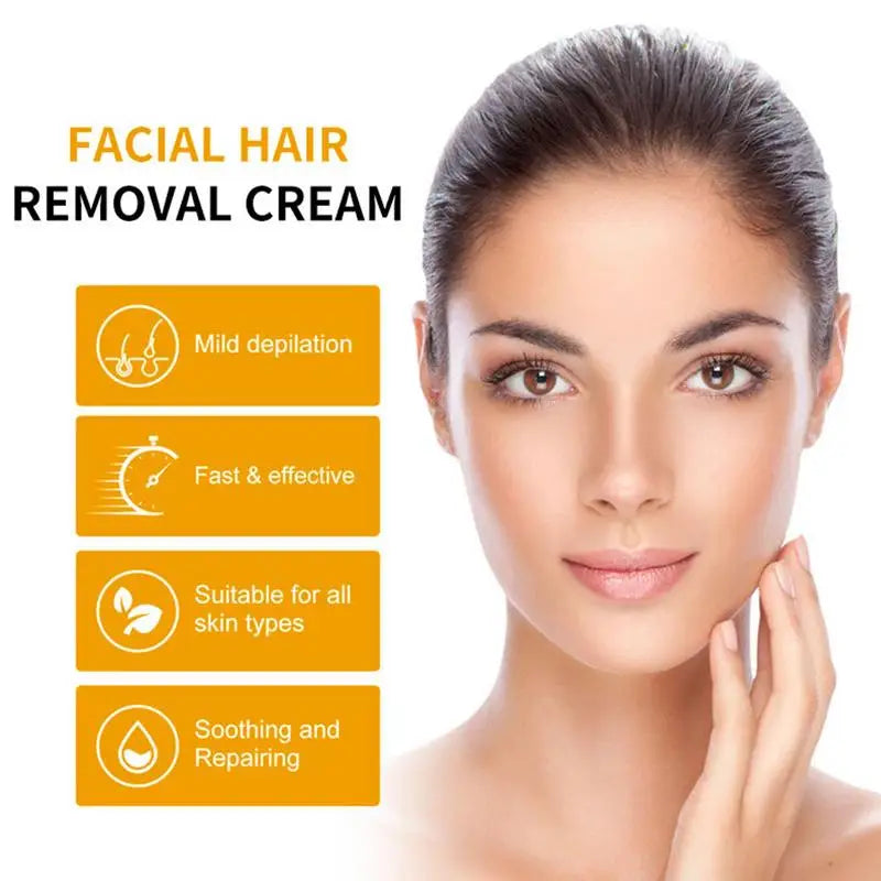 Hair Removal Cream Face Gentle Upper Lip Women Vitamin Soothing Oasis Select