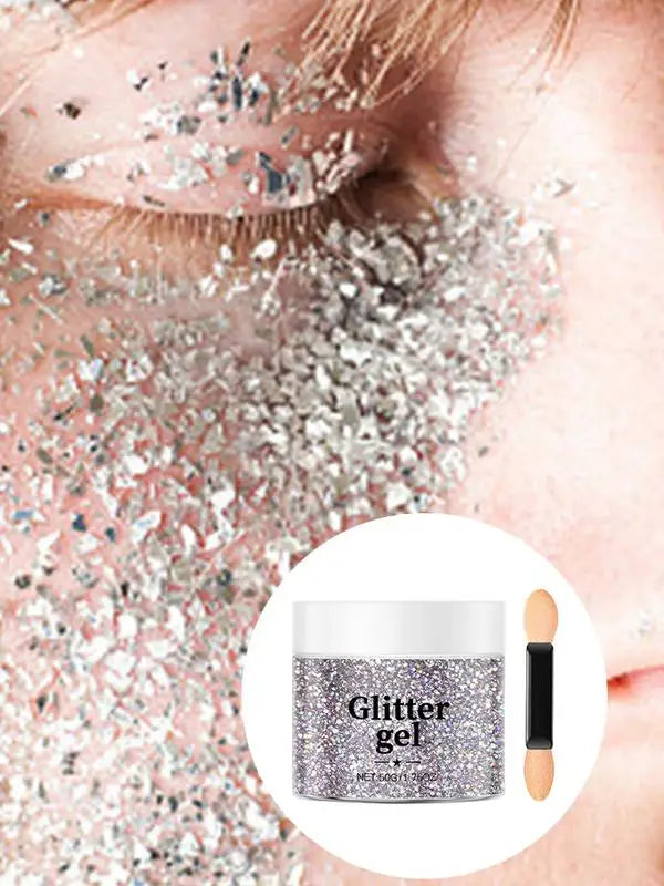 Eye Glitter Nail Hair Body Face Gel Natural Glitter Makeup Eye Glitter Face Body Lip Glitter Eyeshadow Polarizing Stage Makeup Oasis Select