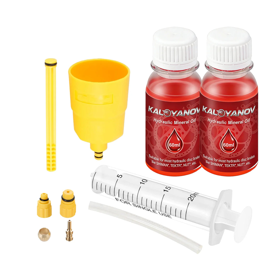 Cycling Universal Bicycle Hydraulic Disc Brake Bleed Kit MTB Road Bike Mineral DOT Oil Fluid Change Maintenance Repair Tools Set Oasis Select mineral oil set