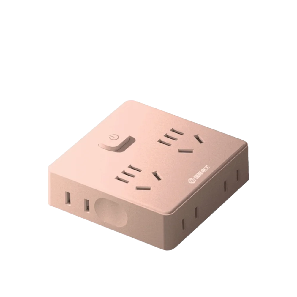 Ultra-Thin Power Strip Flat Plug USB-C Multi-Outlet Expander