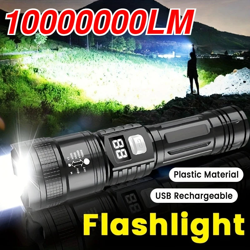 Zoomable LED Flashlight | Type-C Rechargeable, 3 Modes