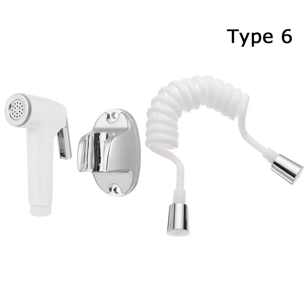 Stainless Steel Hand Bidet Faucet Handheld Toilet Bidet Sprayer Set for Bathroom Hand Sprayer Shower Head Self Cleaning Oasis Select 6
