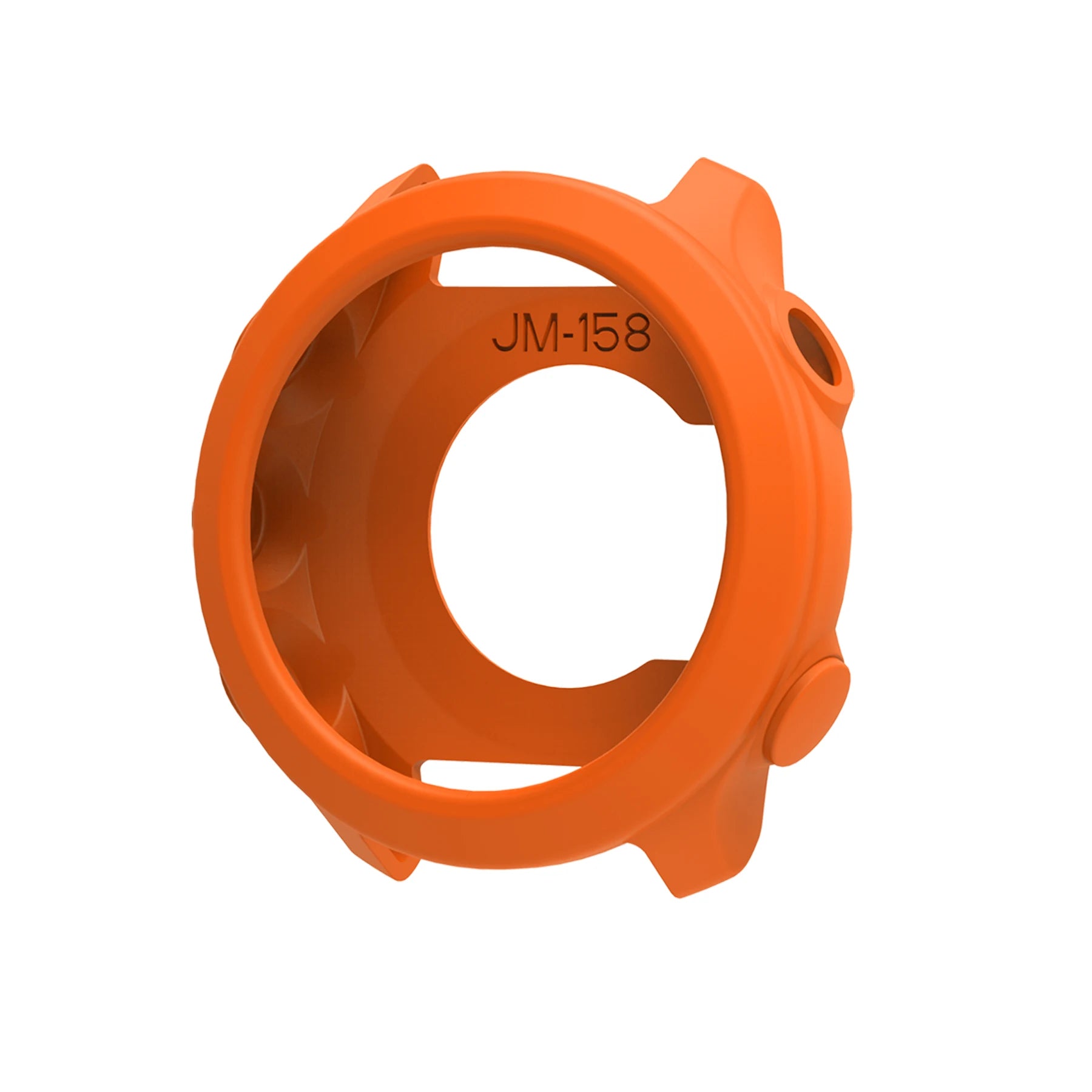 Silicone Case Cover for Garmin Forerunner 55 & 158 | Clear Bumper Smartwatch Case Cover Oasis Select orange