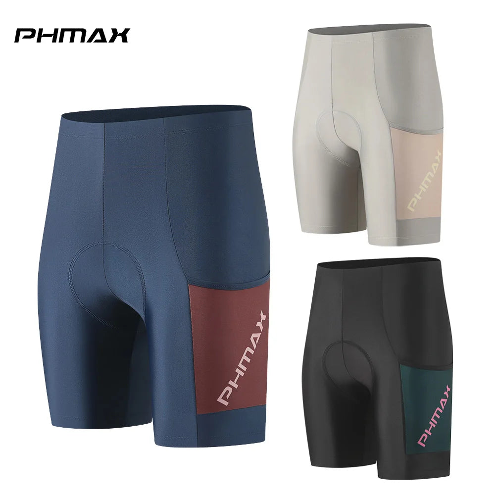 PHMAX Women's Cycling Shorts 5D Gel Padded Road Bicycle Shorts Shock Absorption Quick Dry Summer Bike Shorts for long Distance Oasis Select