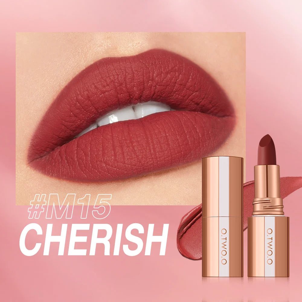 O.TWO.O Matte Lipstick | 8 Colors, Waterproof, Long-Lasting