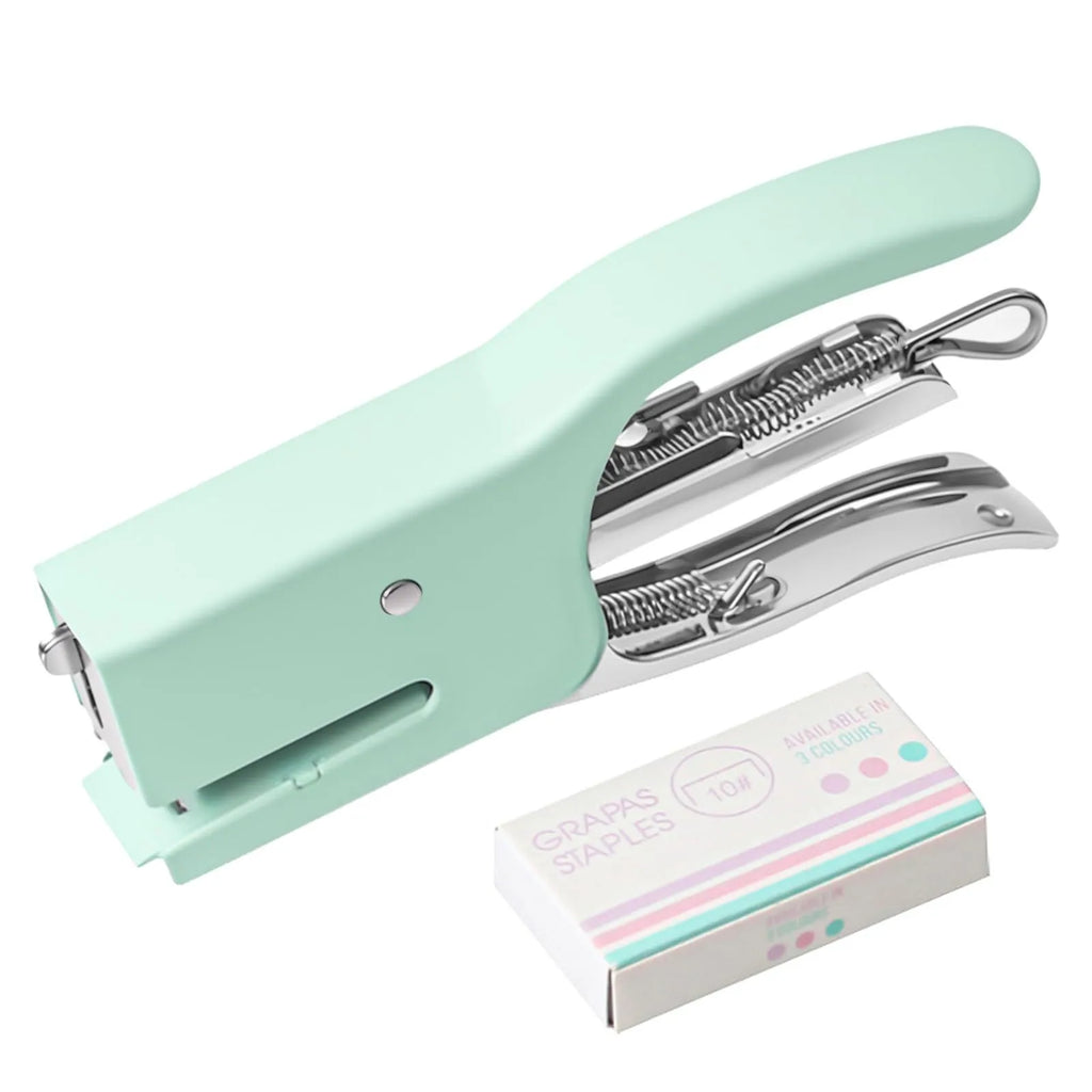 Mini No.10 Metal Hand-Held Stapler – Office, Crafts & Gift Wrap Mini Hand Stapler Oasis Select Green