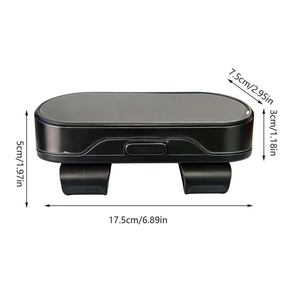 Car Glasses Box Portable Car Sunglasses Holder In The Car Driving Glasses Holder Eyeglass Case Sun Visor Car Lenses Holder Oasis Select Black 1PC