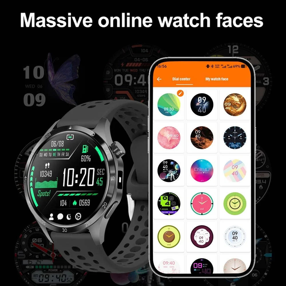 ERUN Smart Watch 1.5" Touch Screen | Calls, Music & Fitness