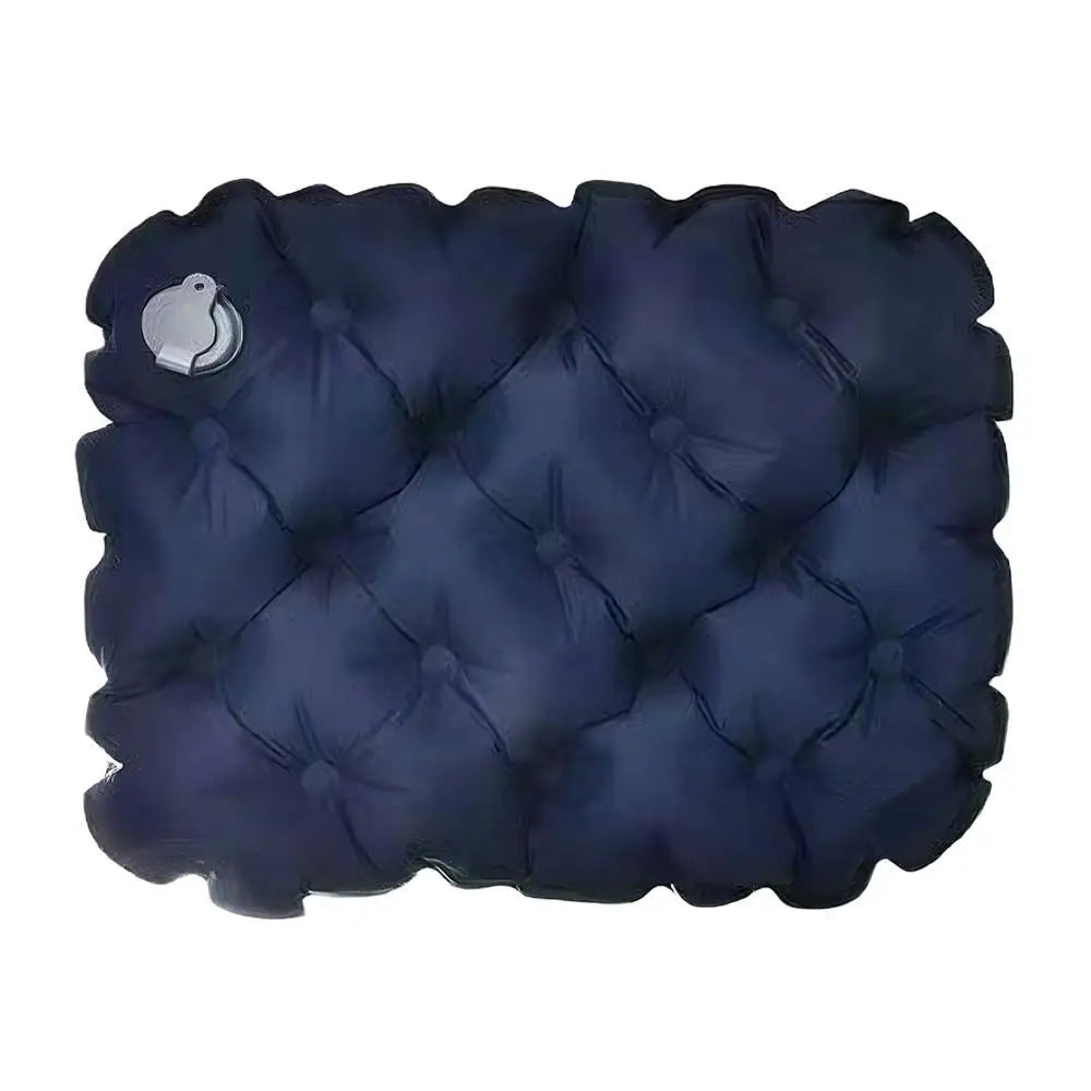 Portable Inflatable Seat Cushion Outdoor Camping Air Cushion Lightweight Travel Moisture Waterproof Anti Pressure Ulcer Air Mat Oasis Select navy blue