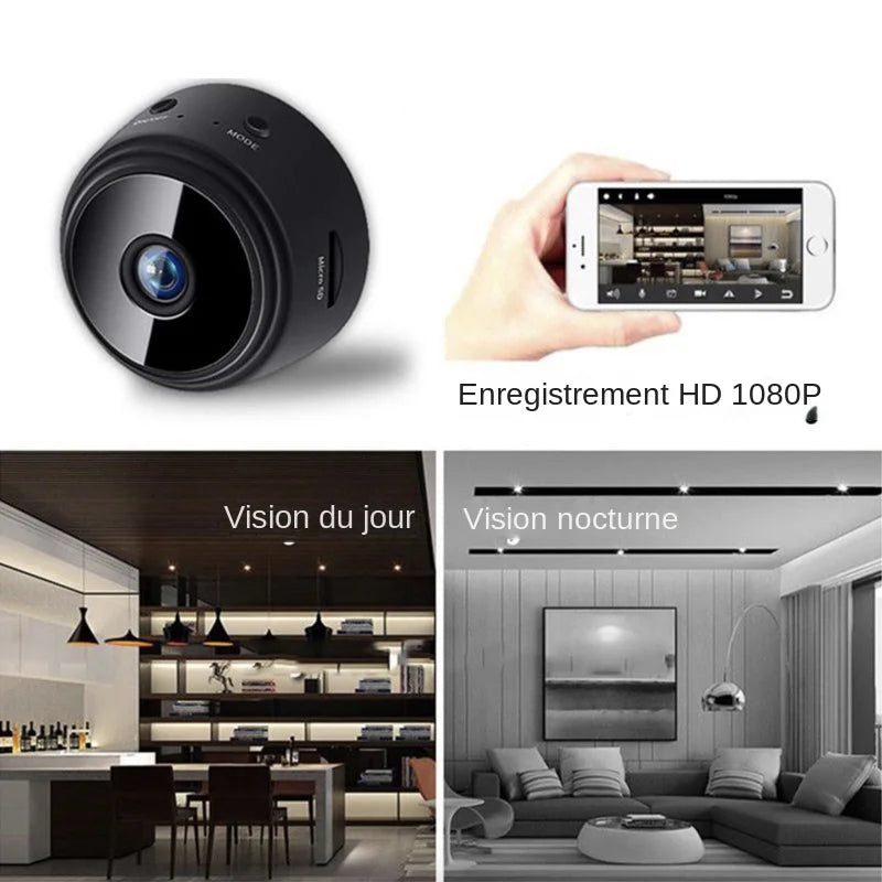 A9 WiFi Mini Camera HD 1080p Wireless Video Recorder Voice Recorder Security Monitoring Camera Smart Home For Infants And Pets Oasis Select