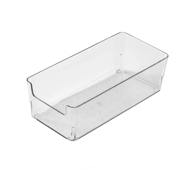 Acrylic Storage Box Desktop Cosmetics Transparent Plastic Box Dormitory Household Facial Mask Skin Box Refrigerator Storage Box Oasis Select Style 2