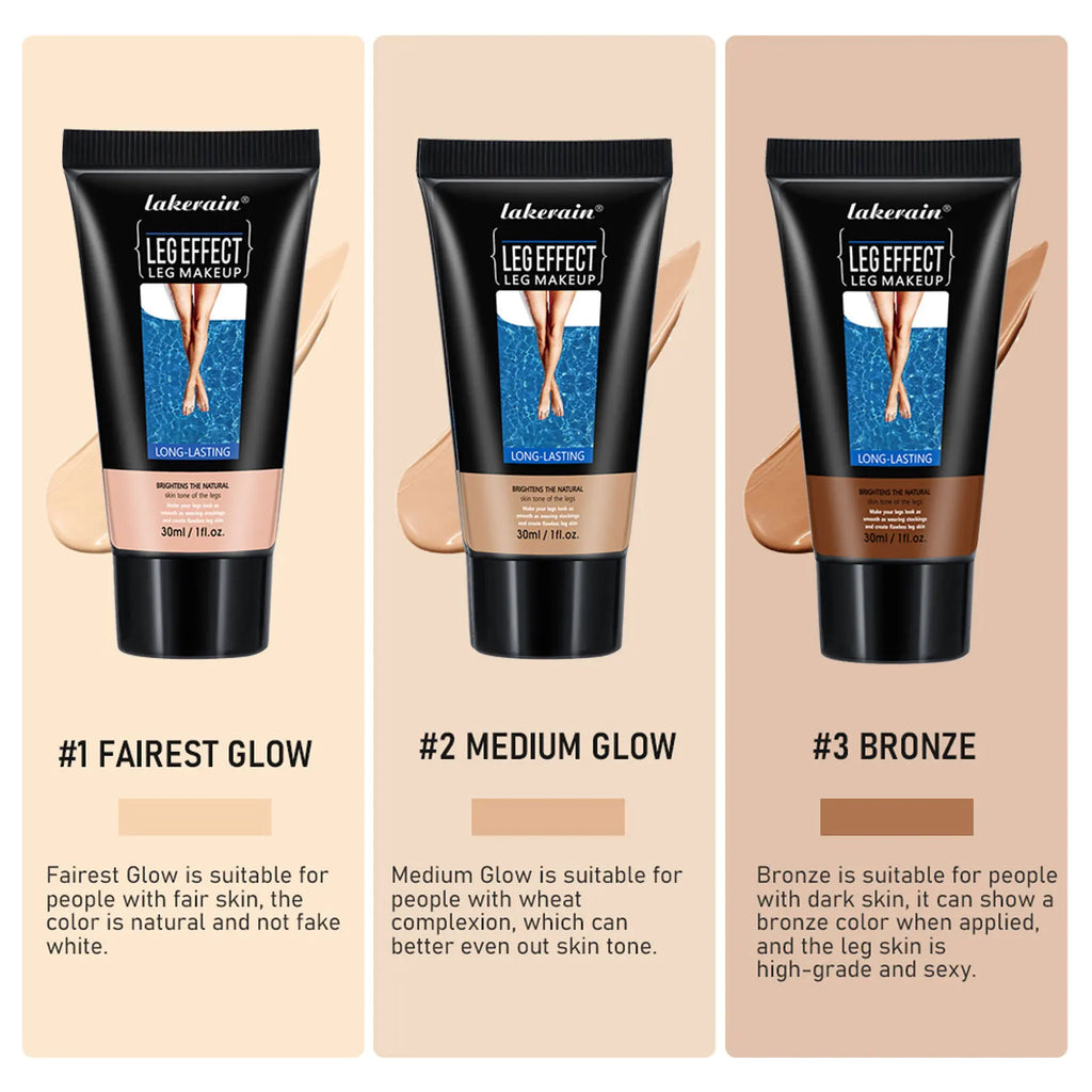 Leg Makeup Lotion Medium Shade Waterproof Non Transfer Easy Application Leg Foundation Cover Scars Varicose Vein Tattoo Flawless Oasis Select