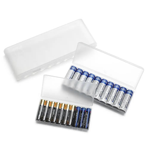 10-Slot Battery Organizer Case for AA, AAA & 18650 Battery Storage Case Oasis Select
