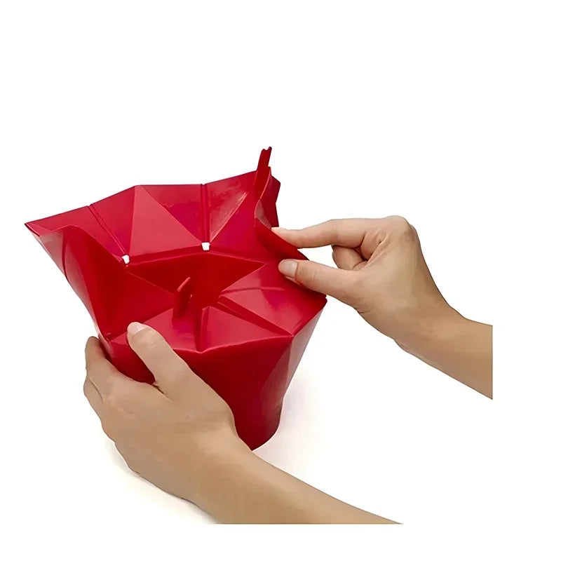 Foldable Silicone Silicone Popcorn Bowls High Quality Kitchen Easy Tools DIY Popcorn Bucket Bowl Maker Popcorn Microwaveable Oasis Select
