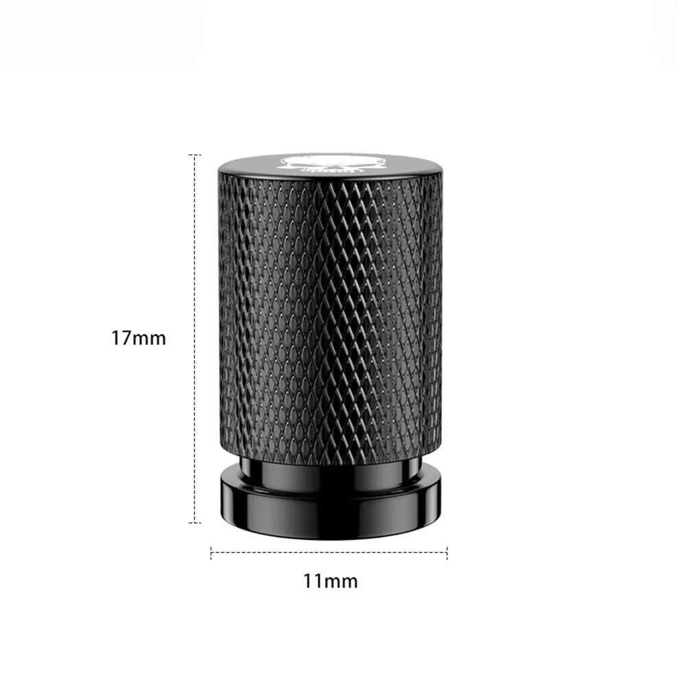 4Pcs Skull Style Tire Valve Stem Caps Aluminum Tire Valve Cap Set Universal Stem Covers for Cars Trucks Motorcycles Bikes Oasis Select