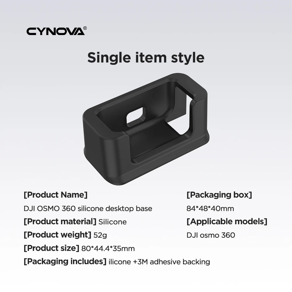 Silicone Desktop Base Stand for DJI Osmo 360 Action Camera
